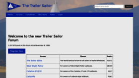 What Trailersailor.com website looked like in 2019 (4 years ago)