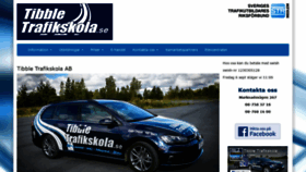 What Tibbletrafikskola.se website looked like in 2019 (4 years ago)