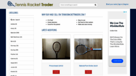 What Tennisrackettrader.com website looked like in 2019 (4 years ago)