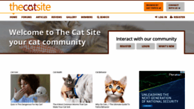 What Thecatsite.com website looked like in 2019 (5 years ago)