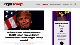 What Therightscoop.com website looked like in 2019 (4 years ago)