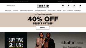 What Torrid.com website looked like in 2019 (4 years ago)