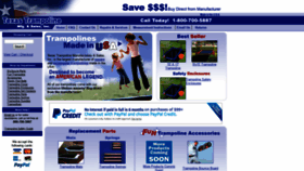 What Texastrampolines.com website looked like in 2019 (4 years ago)