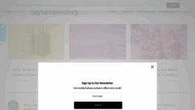 What Taytalksmoney.com website looked like in 2019 (4 years ago)