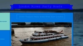 What Thamesriverpartyboathire.co.uk website looked like in 2019 (4 years ago)