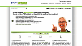 What Tapidroid.de website looked like in 2019 (4 years ago)