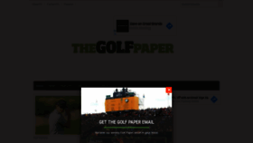 What Thegolfpaper.co.uk website looked like in 2019 (4 years ago)