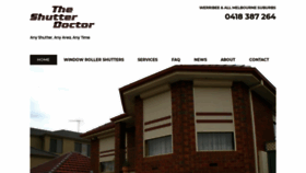 What Theshutterdoctor.com.au website looked like in 2019 (4 years ago)