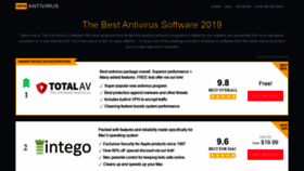 What Top10antivirus.review website looked like in 2019 (4 years ago)