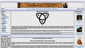 What The-book-of-thoth.com website looked like in 2019 (4 years ago)