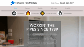 What Tilyardplumbing.co.nz website looked like in 2019 (4 years ago)