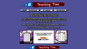 What Teachingtime.co.uk website looked like in 2019 (4 years ago)