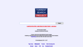 What Torrentproject2.com website looked like in 2019 (4 years ago)