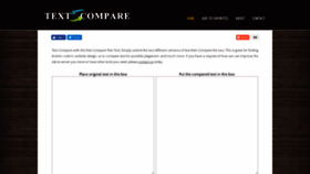 What Textcompare.com website looked like in 2019 (4 years ago)