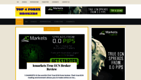 What Top4forexbrokers.com website looked like in 2019 (4 years ago)