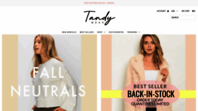 What Tandywear.com website looked like in 2019 (4 years ago)