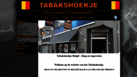 What Tabakshoekje.be website looked like in 2019 (4 years ago)