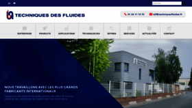 What Techniquesfluides.fr website looked like in 2019 (4 years ago)