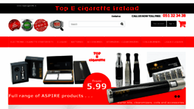 What Topecigarette.ie website looked like in 2019 (4 years ago)