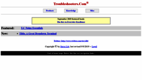 What Troubleshooters.com website looked like in 2019 (4 years ago)