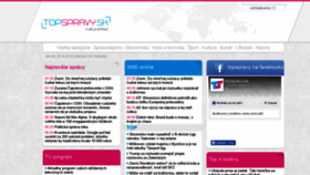 What Topspravy.sk website looked like in 2019 (4 years ago)