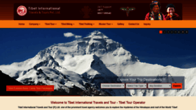 What Tibettours.travel website looked like in 2019 (4 years ago)
