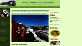 What Truckeedonnerrailroadsociety.com website looked like in 2019 (4 years ago)