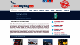 What Trackanything.in website looked like in 2019 (4 years ago)