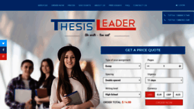 What Thesisleader.com website looked like in 2019 (4 years ago)