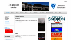 What Tingsakerskole.no website looked like in 2019 (4 years ago)