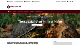 What Tierklinik.de website looked like in 2019 (4 years ago)