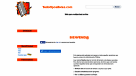 What Todoopositores.com website looked like in 2019 (4 years ago)