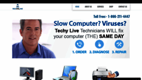 What Techylive.com website looked like in 2019 (4 years ago)