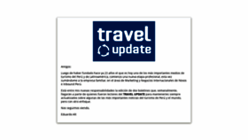 What Travelupdate.com.pe website looked like in 2019 (4 years ago)