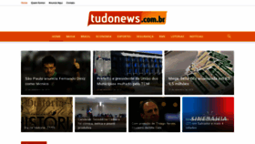 What Tudonews.com.br website looked like in 2019 (4 years ago)