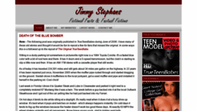 What Truejimmy.com website looked like in 2019 (4 years ago)