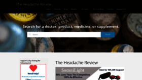 What Theheadachereview.com website looked like in 2019 (4 years ago)