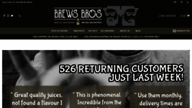 What Thebrewsbros.co.uk website looked like in 2019 (4 years ago)