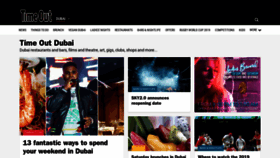 What Timeoutdubai.com website looked like in 2019 (4 years ago)