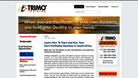 What Trimo.co.za website looked like in 2019 (4 years ago)