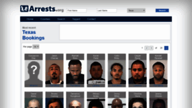 What Texas.arrests.org website looked like in 2019 (4 years ago)