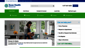 What Texashealth.com website looked like in 2019 (4 years ago)