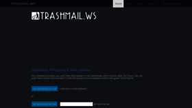 What Trashmail.ws website looked like in 2019 (4 years ago)