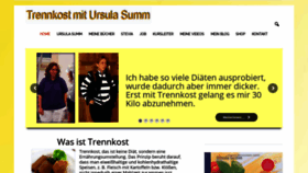 What Trennkost.de website looked like in 2019 (4 years ago)