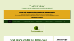 What Tuvidasindolor.es website looked like in 2019 (4 years ago)