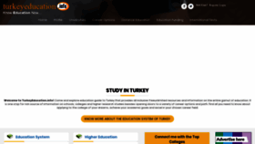 What Turkeyeducation.info website looked like in 2019 (4 years ago)