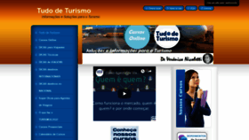 What Tudodeturismo.com.br website looked like in 2019 (4 years ago)
