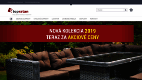What Topratan.sk website looked like in 2019 (4 years ago)