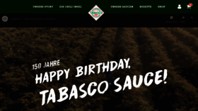 What Tabasco.de website looked like in 2019 (4 years ago)