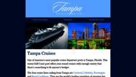What Tampacruiseguide.com website looked like in 2019 (4 years ago)
